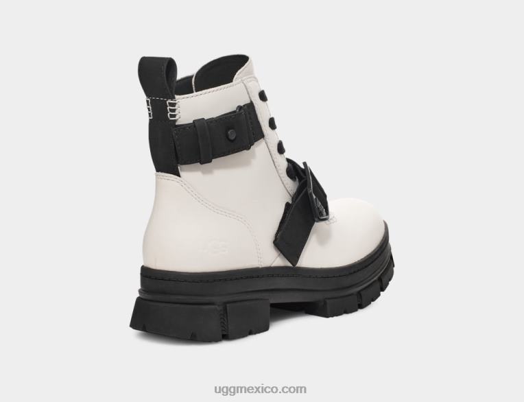blanco 00NF15 UGG mujer ashton con cordones