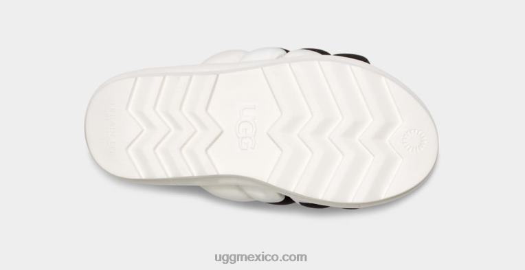 blanco 00NF2140 UGG mujer logotipo de diapositiva maxi