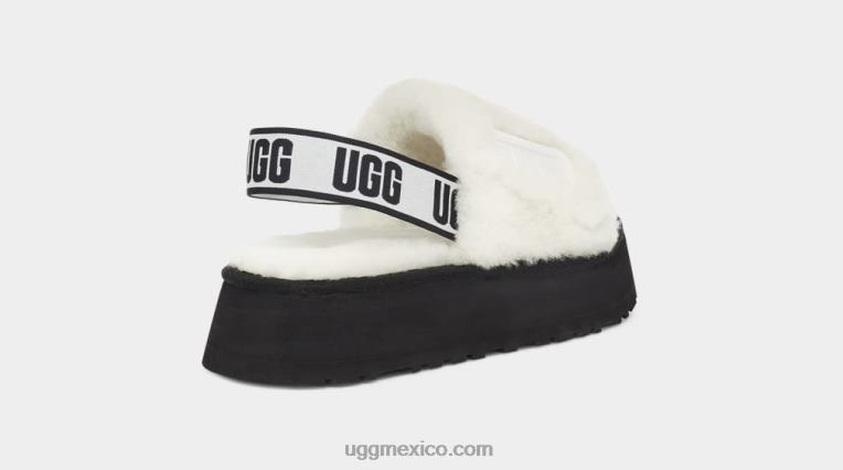 blanco 00NF77 UGG mujer tobogán de discoteca