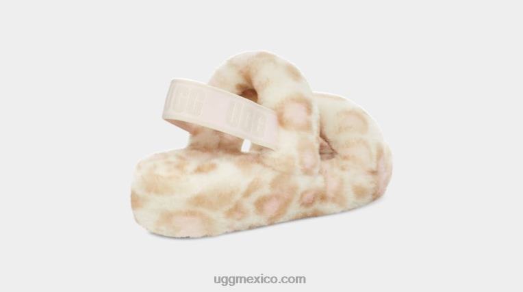 blanco 00NF816 UGG mujer oh sí estampado de pantera
