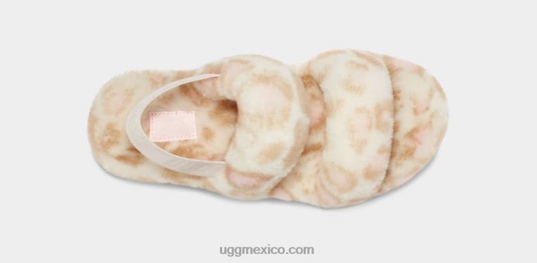 blanco 00NF816 UGG mujer oh sí estampado de pantera