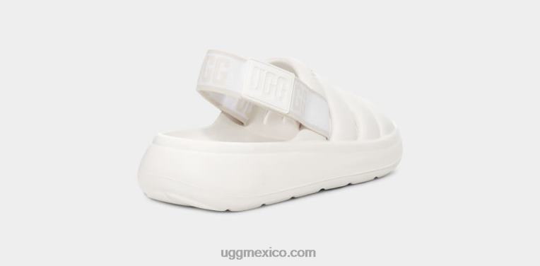 blanco brillante 00NF443 UGG mujer deporte sí diapositiva