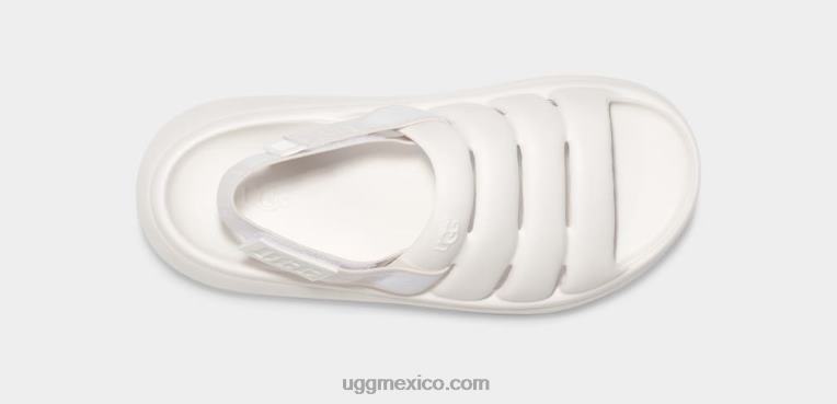 blanco brillante 00NF443 UGG mujer deporte sí diapositiva