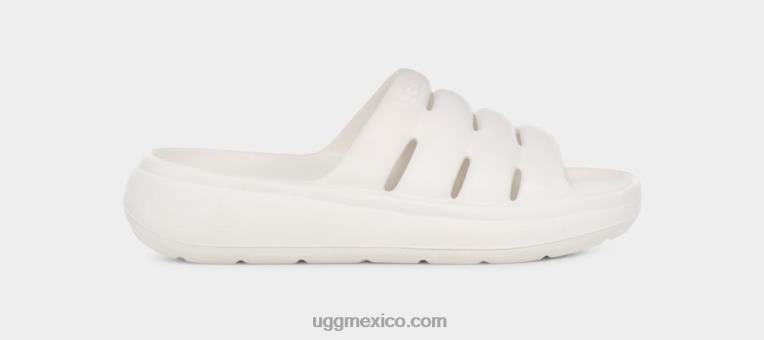 blanco brillante 00NF443 UGG mujer deporte sí diapositiva