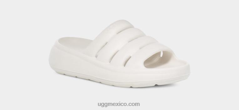 blanco brillante 00NF443 UGG mujer deporte sí diapositiva