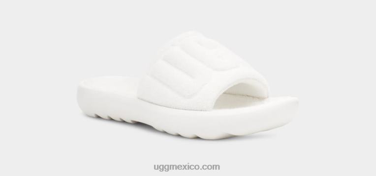 blanco brillante 00NF491 UGG mujer mini tobogán