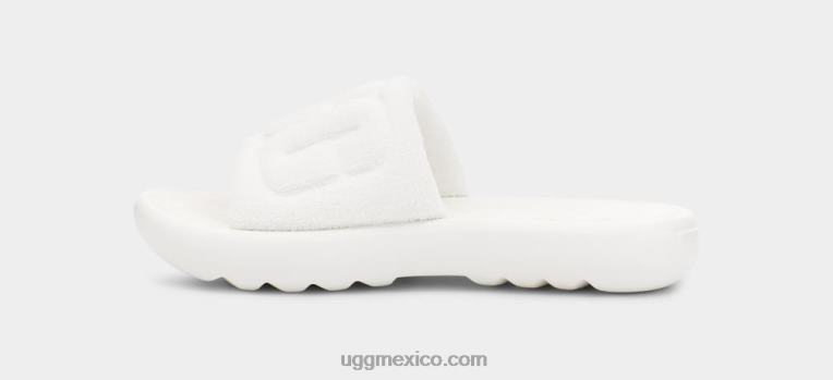blanco brillante 00NF491 UGG mujer mini tobogán