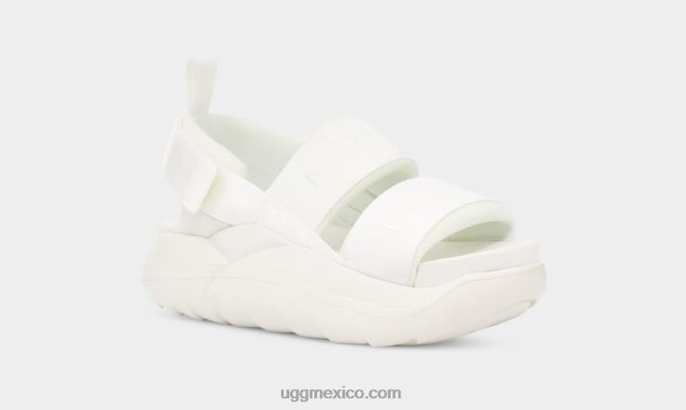 blanco brillante 00NF557 UGG mujer sandalia sport la nube