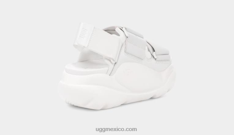 blanco brillante 00NF7 UGG mujer la sandalia de la calle