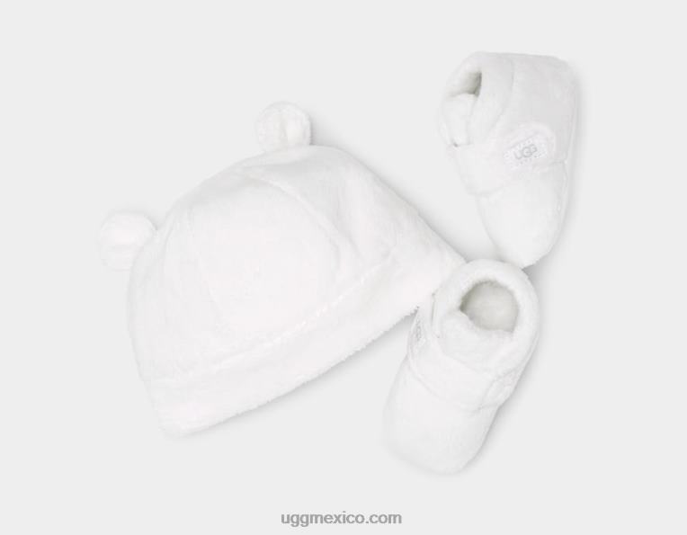 blanco de blanco 00NF2034 UGG bebé bixbee y gorro
