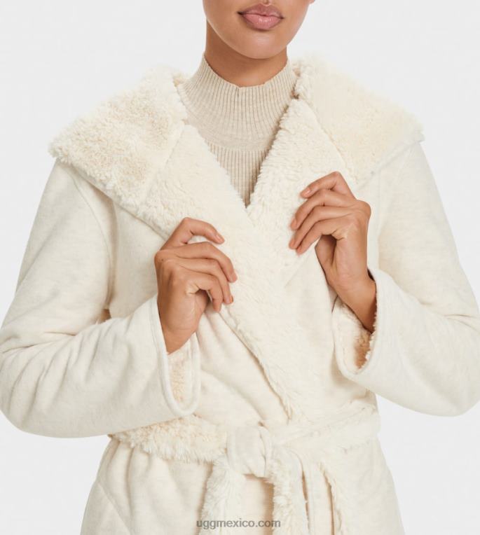 brezo crema 00NF1134 UGG mujer bata reversible portula