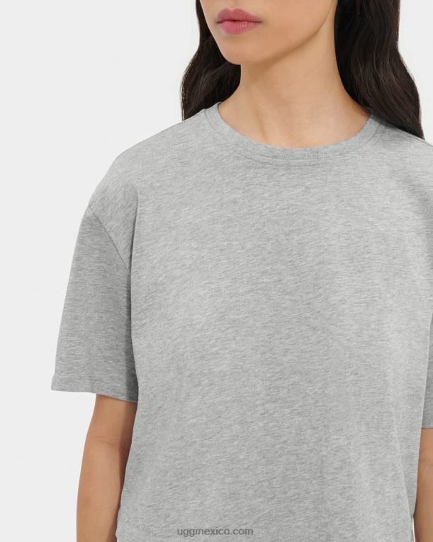 brezo gris 00NF1012 UGG mujer camiseta corta tana