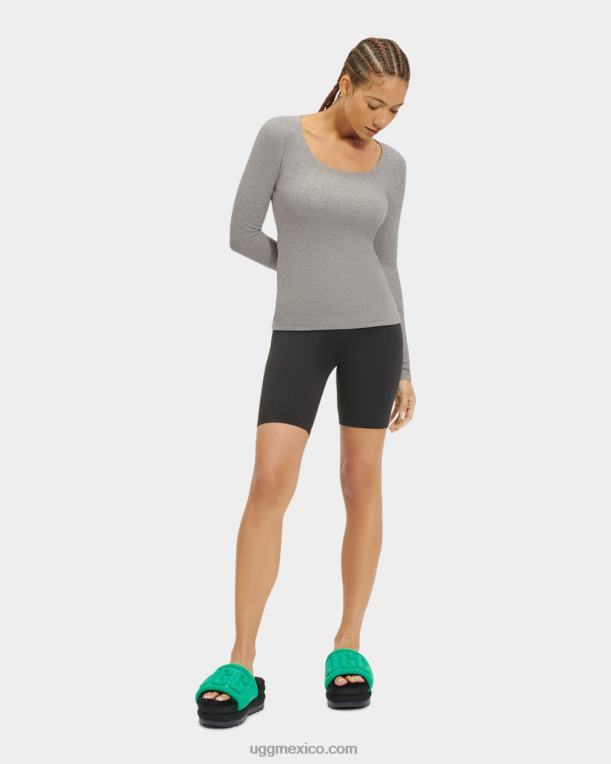 brezo gris 00NF1089 UGG mujer top talulla de canalé manga larga