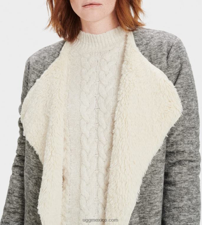 brezo gris 00NF112 UGG mujer cárdigan abriana con esmoquin