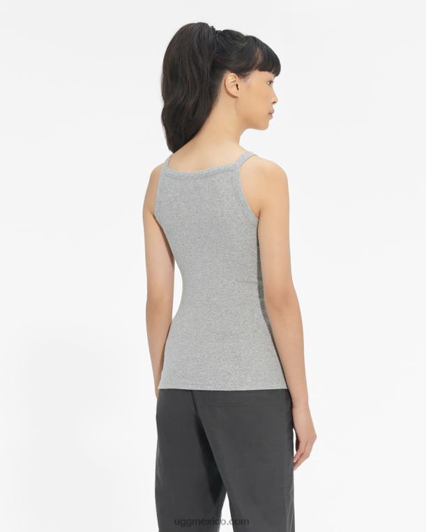 brezo gris 00NF1211 UGG mujer camiseta sin mangas de canalé rory