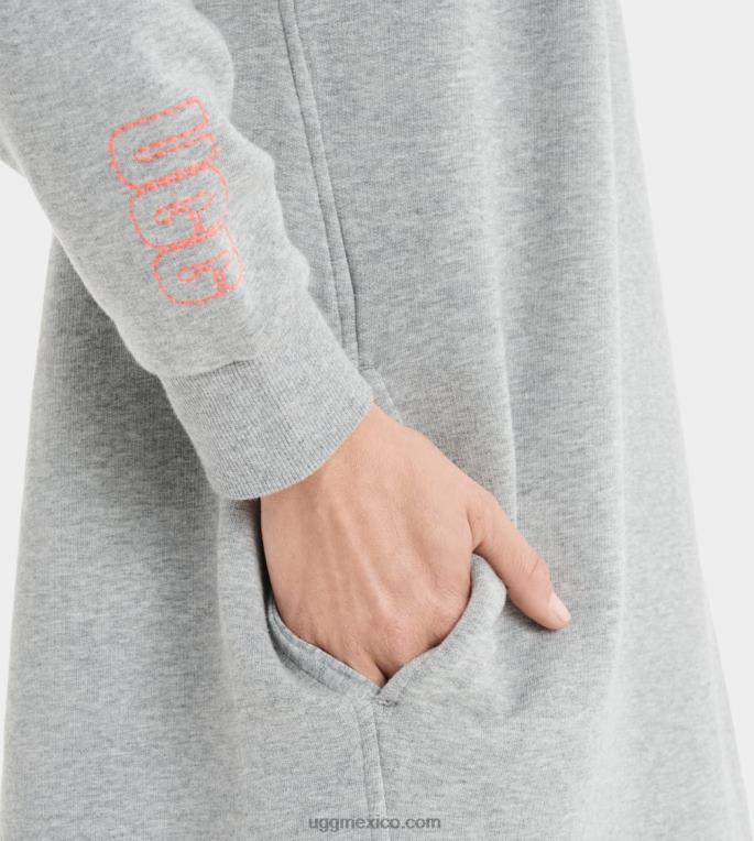 brezo gris 00NF1325 UGG mujer vestido con capucha aderyn