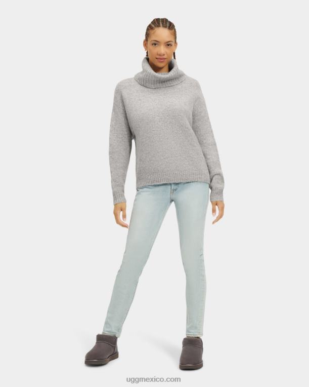 brezo gris 00NF91 UGG mujer jersey con cuello vuelto lylah
