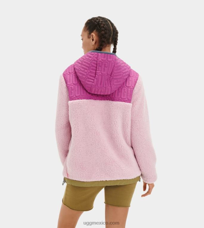 brisa de lavanda multi 00NF2239 UGG mujer jersey de sherpa iggy con media cremallera