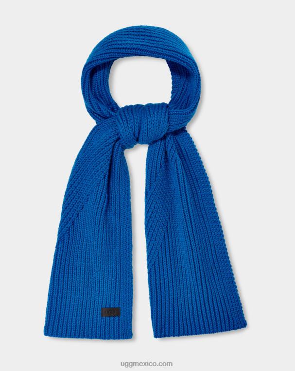 bucear 00NF301 UGG hombres bufanda de punto de canalé diagonal