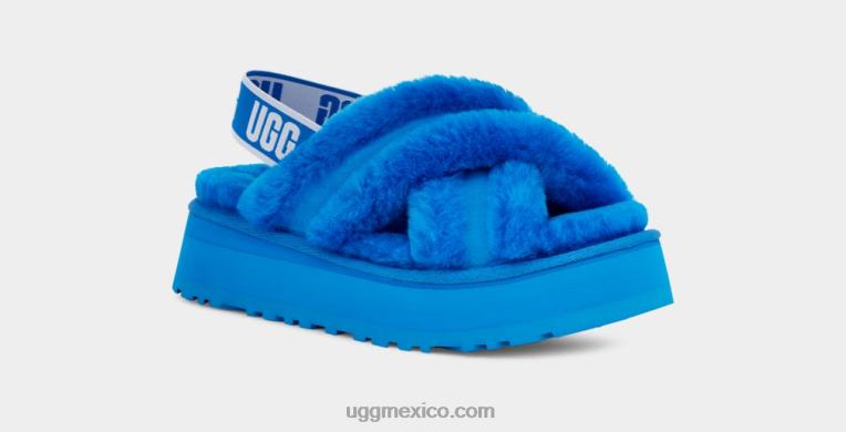 bucear 00NF794 UGG mujer tobogán cruzado disco