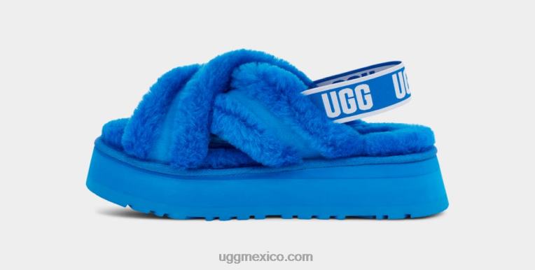 bucear 00NF794 UGG mujer tobogán cruzado disco