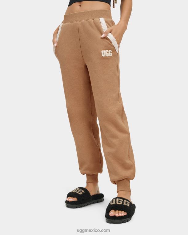 camello de brezo 00NF1247 UGG mujer pantalón de vellón reforzado daylin