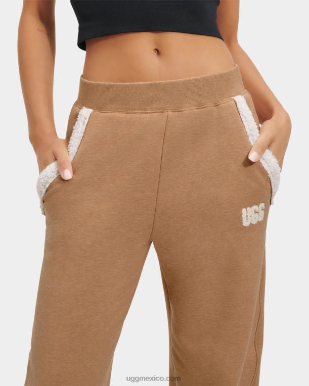 camello de brezo 00NF1247 UGG mujer pantalón de vellón reforzado daylin