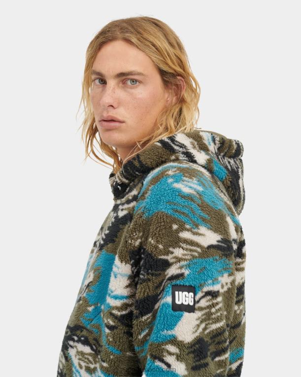 camuflaje de maremoto 00NF1915 UGG hombres sudadera con capucha sherpa dannen