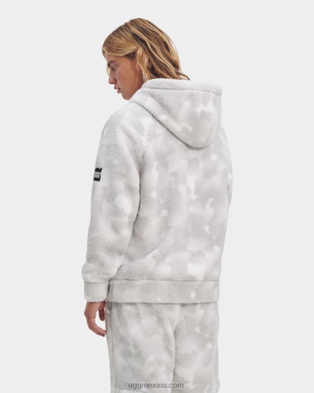 camuflaje de paz de amapola blanca 00NF270 UGG hombres sudadera con capucha sherpa dannen