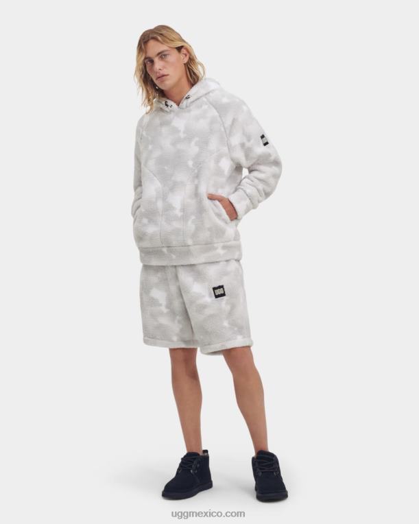 camuflaje de paz de amapola blanca 00NF270 UGG hombres sudadera con capucha sherpa dannen
