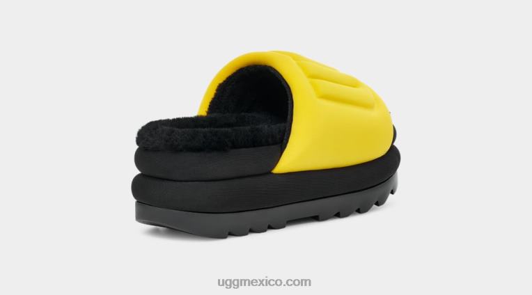 canario/negro 00NF757 UGG mujer tobogán gráfico maxi
