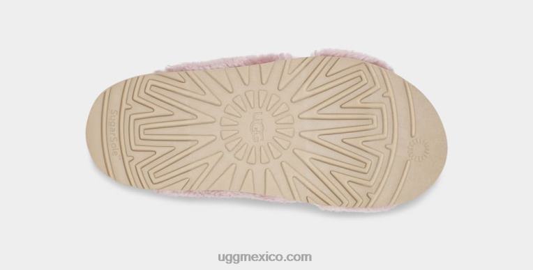 caparazón 00NF831 UGG mujer tobogán cruzado de azúcar fuzz