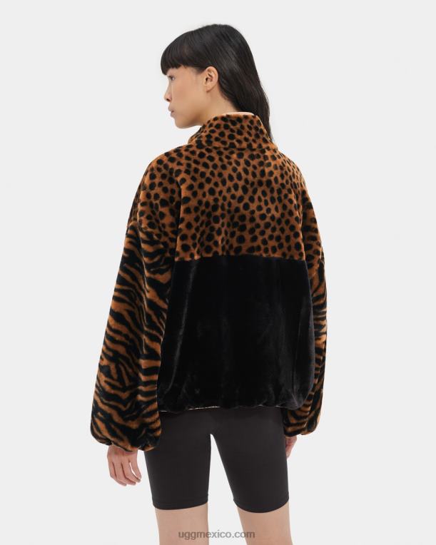 caramelo de azúcar con mantequilla 00NF1296 UGG mujer chaqueta sherpa marlene animalia