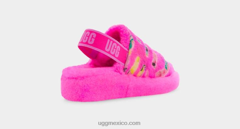 caramelo rosa 00NF804 UGG mujer pelusa sí flor de tigre