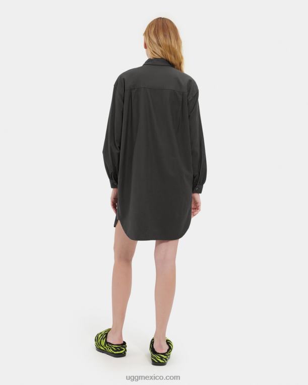 carbón 00NF1146 UGG mujer vestido camisero addley oversize