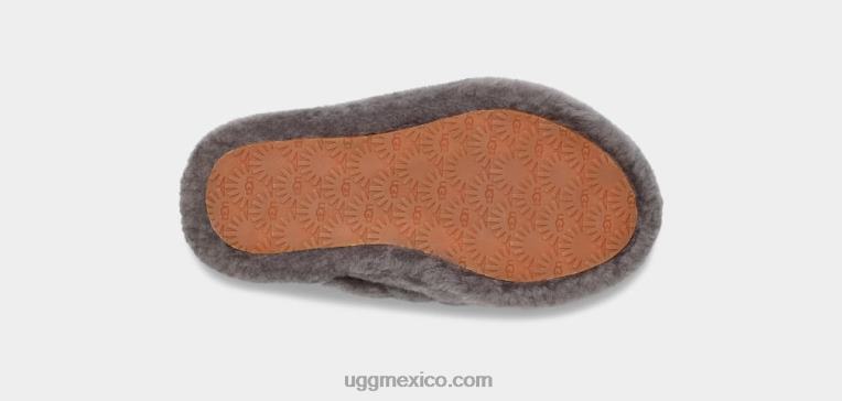 carbón 00NF1740 UGG niños pelusa sí diapositiva