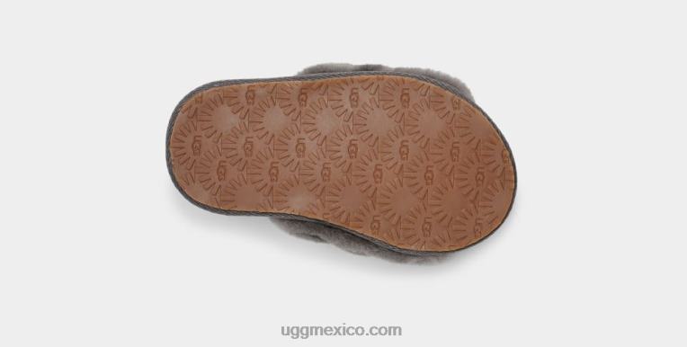 carbón 00NF1978 UGG niños pequeños pelusa sí diapositiva