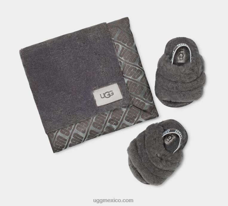 carbón 00NF2215 UGG bebé pelusa sí diapositiva y amor