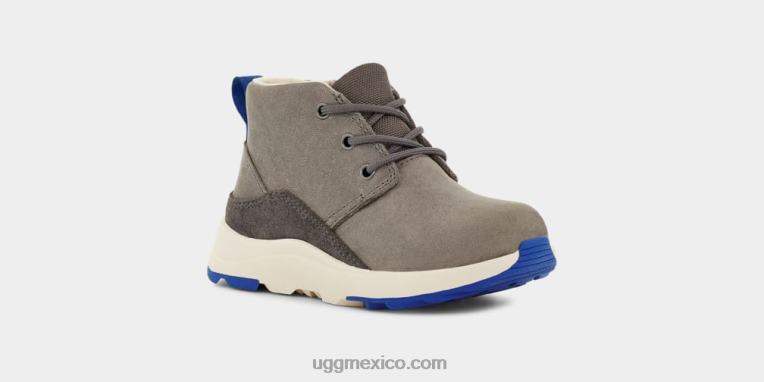 carbón/cuero azul clásico 00NF2214 UGG niños pequeños canoa iii tiempo