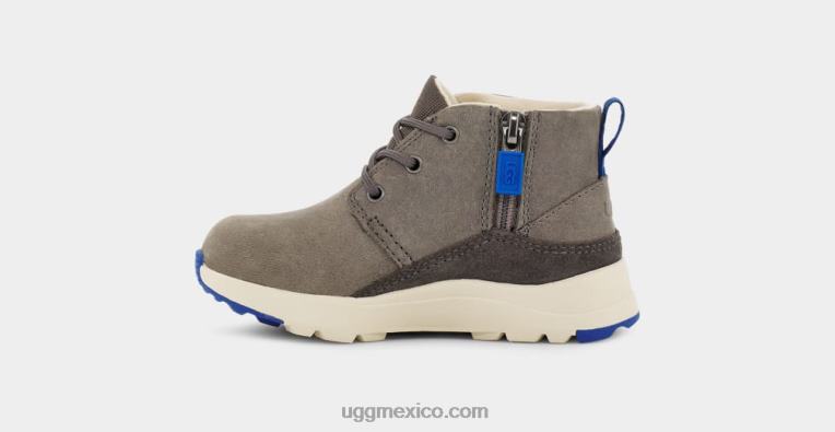 carbón/cuero azul clásico 00NF2214 UGG niños pequeños canoa iii tiempo