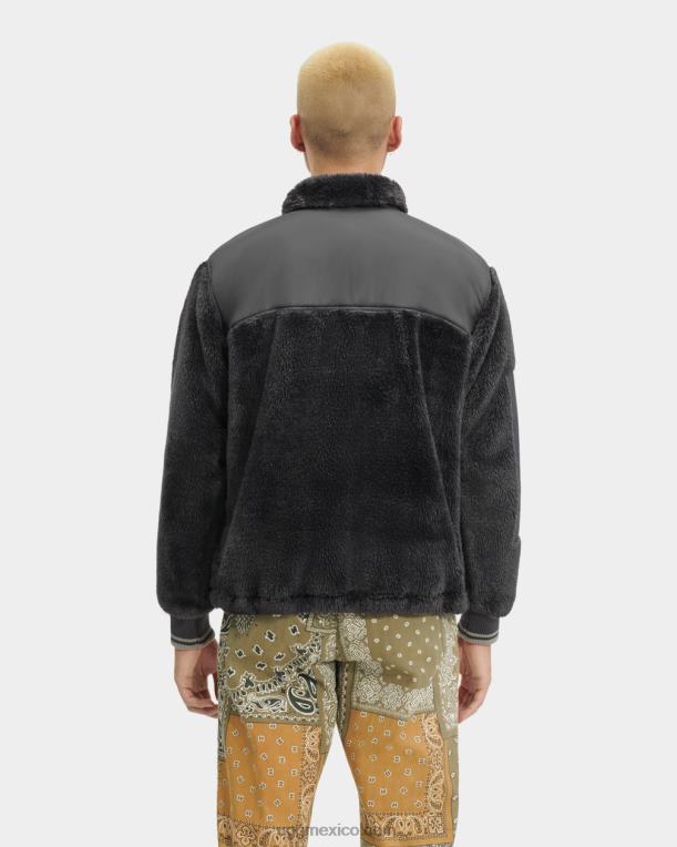 carbón/planta rodadora 00NF289 UGG todos los géneros chamarra sherpa deportiva landyn