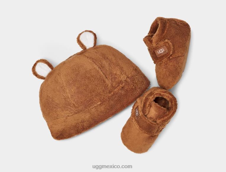 castaña 00NF2033 UGG bebé bixbee y gorro