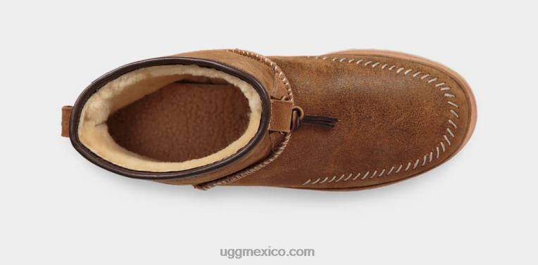 castaña 00NF2080 UGG hombres bota campfire bomber sin cordones