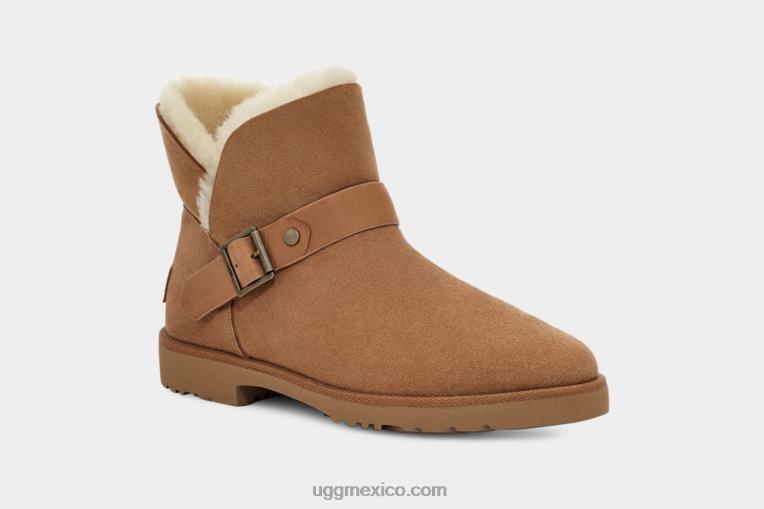 castaña 00NF2129 UGG mujer hebilla corta romely