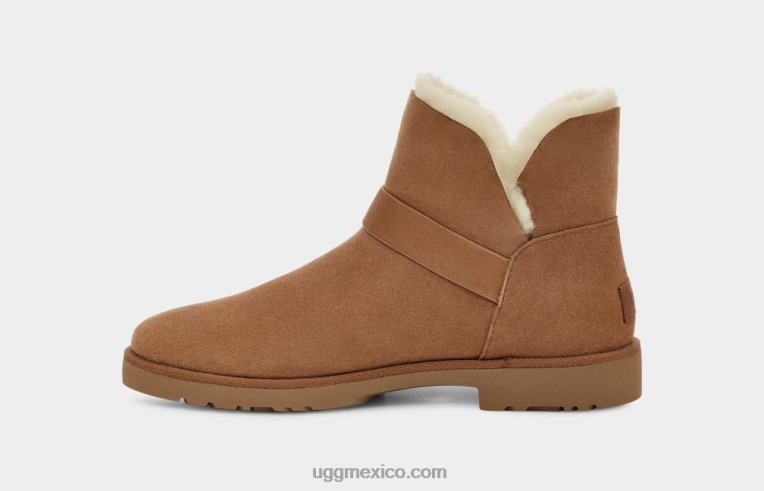castaña 00NF2129 UGG mujer hebilla corta romely