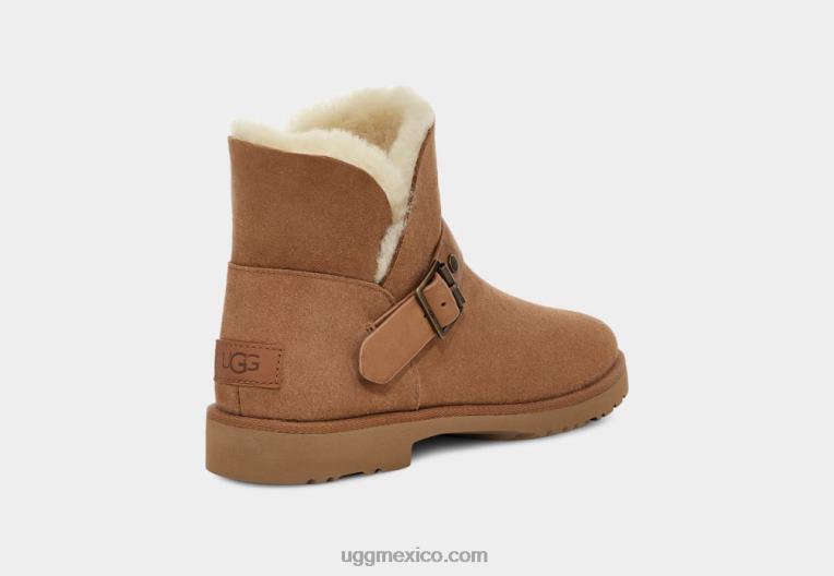 castaña 00NF2129 UGG mujer hebilla corta romely
