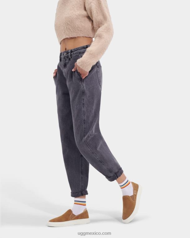 castaña 00NF24 UGG mujer slip alameda en gamuza