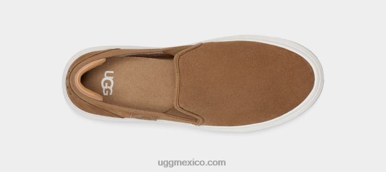 castaña 00NF24 UGG mujer slip alameda en gamuza