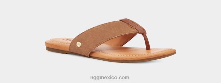 castaña 00NF3 UGG mujer gamuza carey