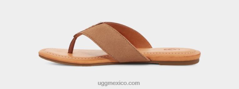 castaña 00NF3 UGG mujer gamuza carey